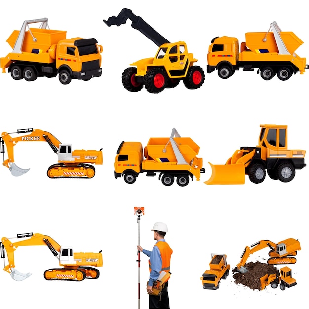 Bulldozer Bau isolierte Baumaschinen Schaufelmaschine schwer