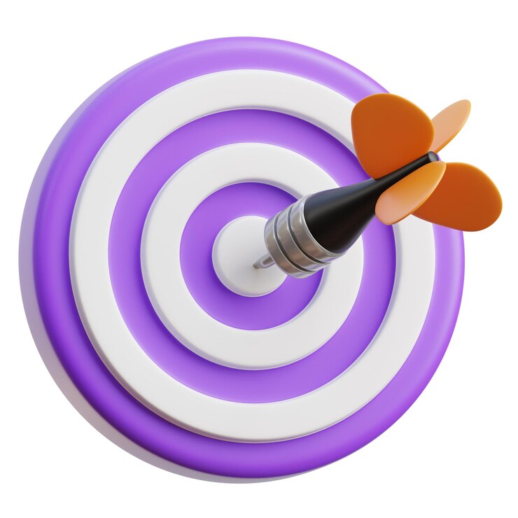 Foto bullseye 3d ícone isolado fundo branco renderização 3d