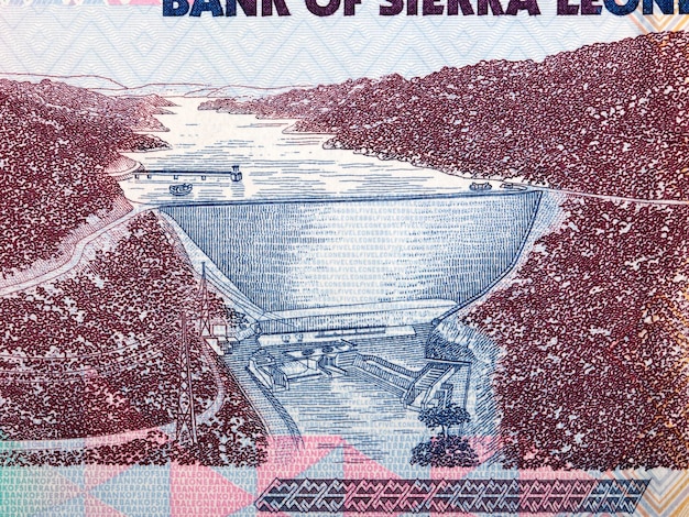 Bumbun Dam aus Sierra Leonean Geld