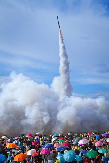 Bun Bang Fai (Rocket Festival), Yasothon, TAILÂNDIA