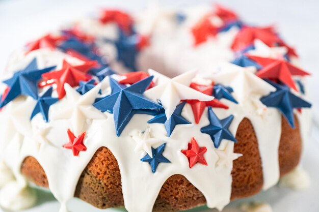 bundt cake del 4 de julio