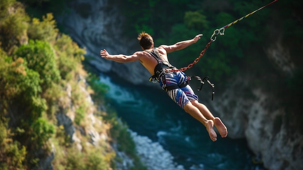 Foto el bungee jumping