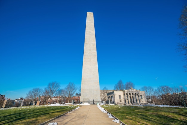 Bunker hill monument in boston, massachusettsin vereinigte staaten