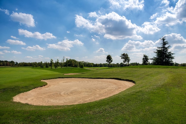 Bunkerbereich am Golfplatz