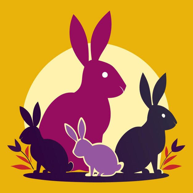 Bunny Silhouettes-Kollektion für Osterdekorationen