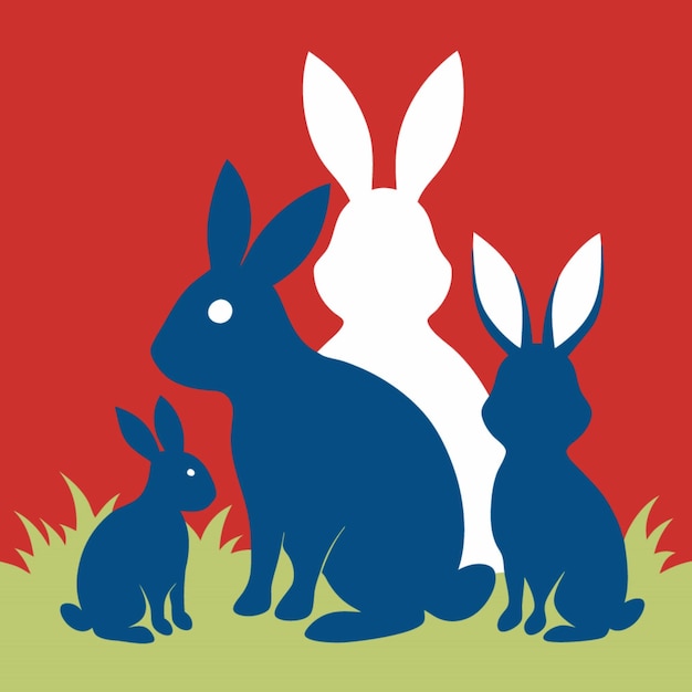 Bunny Silhouettes-Kollektion für Osterdekorationen