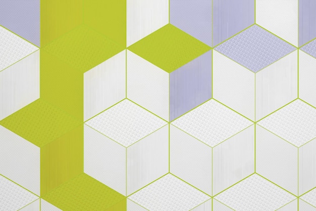 Bunte abstrakte 3D-Hexagon-Hintergrund