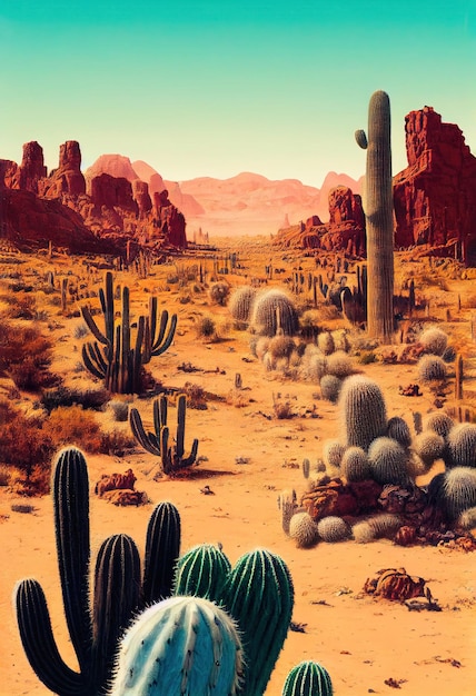 Bunte abstrakte helle Wüstenkakteen Grüne wundervolle Kakteen und erstaunliche Wüstennatur Abstrakter bunter Hintergrund