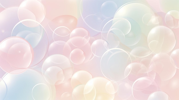 Bunte Blasen auf einem rosa Hintergrund