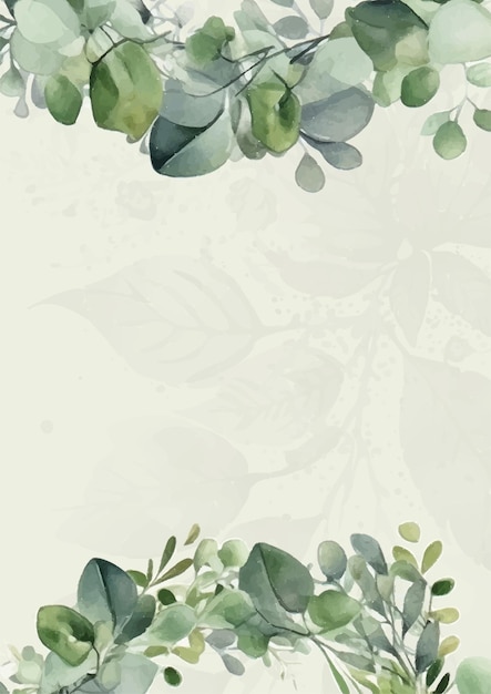 bunte bunte Blumen Vektor Aquarell bunte Hochzeits-Einladung Karte Vorlage mit goldenen Blumen Dekoration gesetzt
