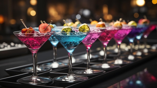 Bunte Cocktails