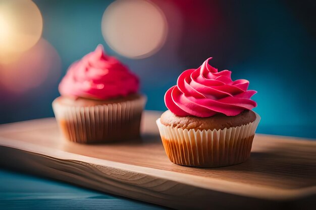 bunte Cupcakes mit köstlichen