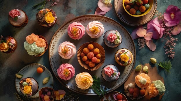 Bunte Cupcakes