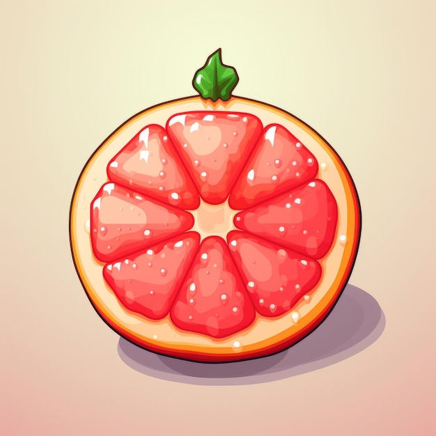 Bunte Grapefruit-Pixelkunst für soziale Medien und Spiele