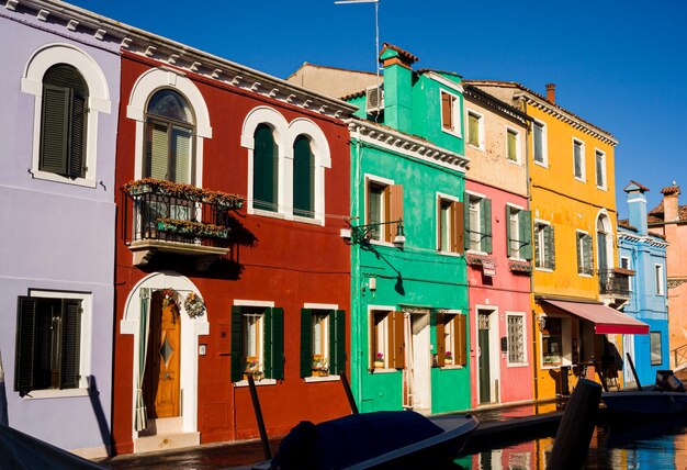 Bunte Häuser auf der Insel Burano