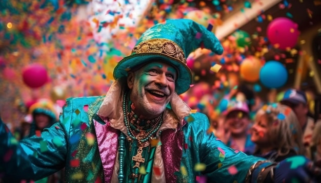 Bunte Karnevalsfeiern bringen durch KI erzeugte Freude und Gelächter
