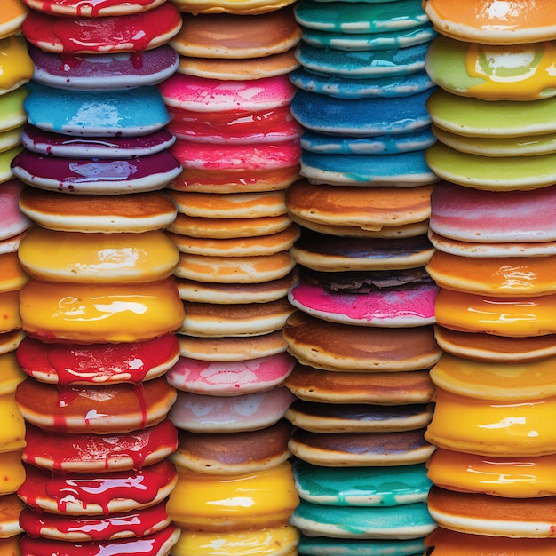 Foto bunte pfannkuchen nahtlos nahtlos bild