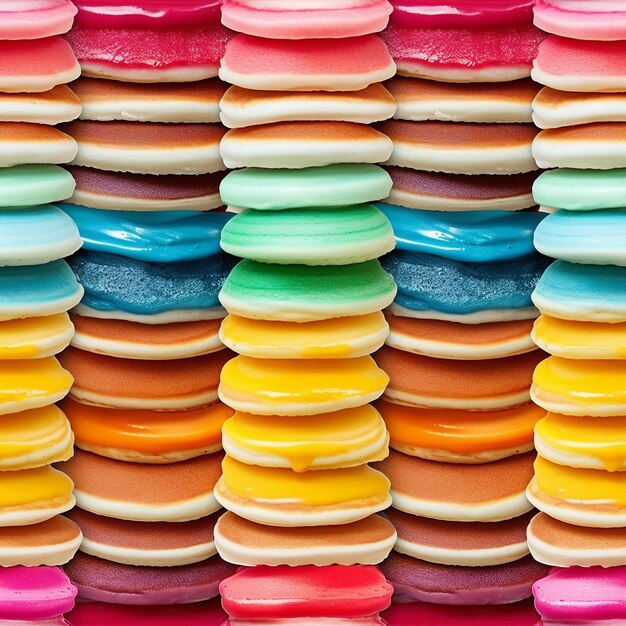 bunte Pfannkuchen nahtlose Fotografie nahtlose Bild