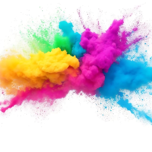 bunte Regenbogen-Holi-Farbe