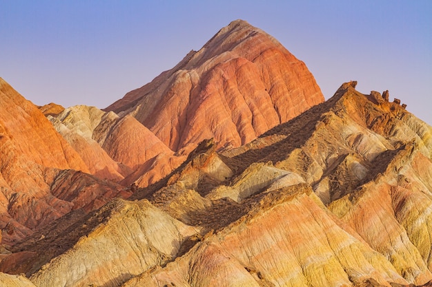 Bunte Sandsteinberge in China