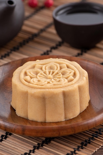 Bunte schöne Mondkuchen Mungobohnenkuchen Champion Scholar Gebäckkuchen für MidAutumn Festival traditioneller Gourmet-Dessert-Snack aus nächster Nähe