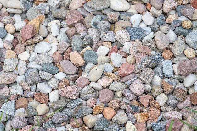 Foto bunte steine am strand