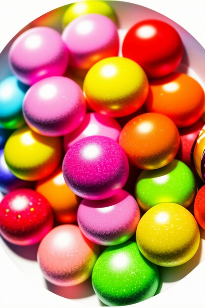 Foto bunte süßigkeiten-geleebohnen, regenbogen-süßigkeiten-snacks, köstliche snacks, hintergrund