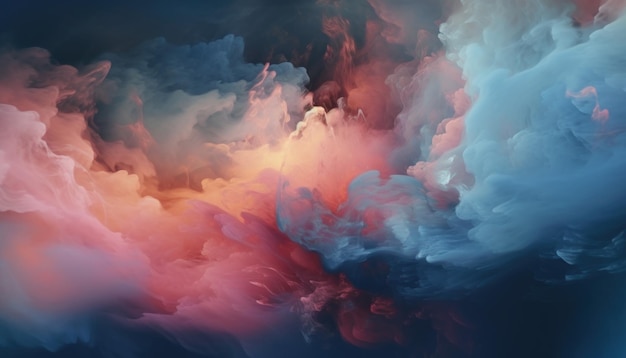 Bunte und weiße Wolken Generative Ai