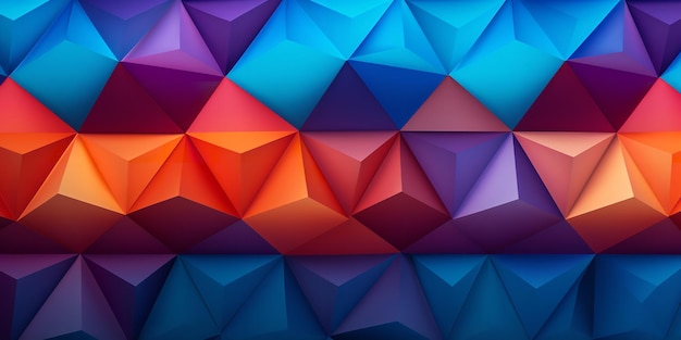 Bunter abstrakter 3D-Hintergrund Generative KI