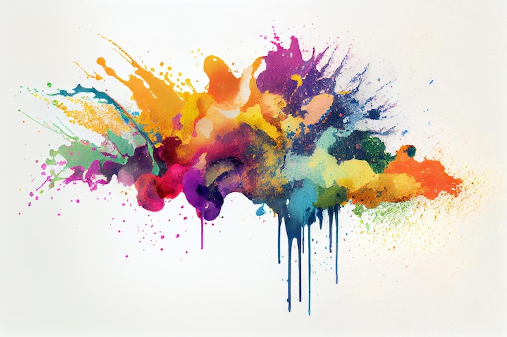 Foto bunter aquarelleffekthintergrund