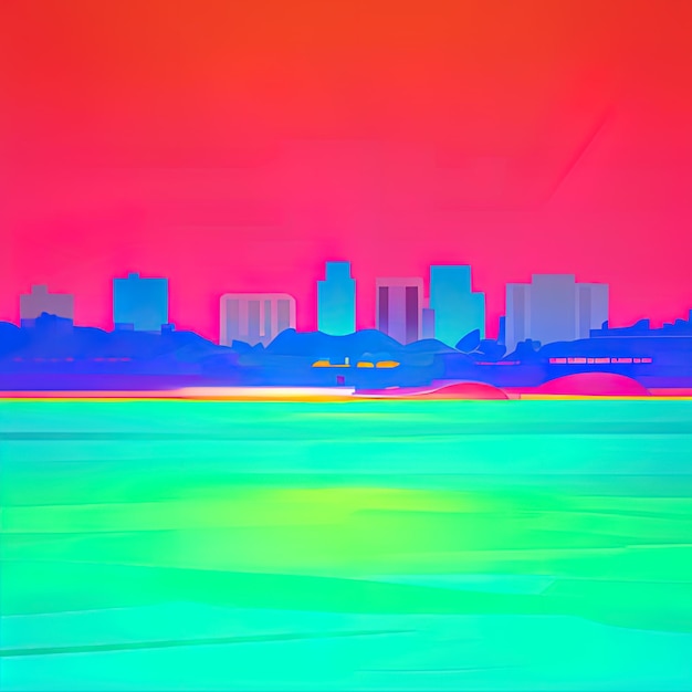 Bunter Farbverlauf-Hintergrund mit abstrakten Formen