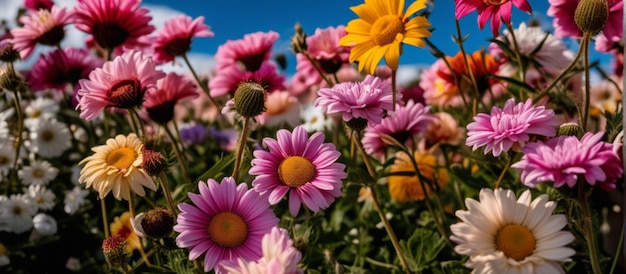 Bunter Hintergrund des Blumenstraußes für Tapete