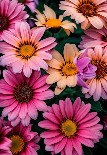 Bunter Hintergrund des Blumenstraußes für Tapete