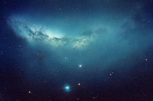 Bunter Nachthimmelraum. Nebel und Galaxien im Weltraum. Hintergrund des Astronomiekonzepts.