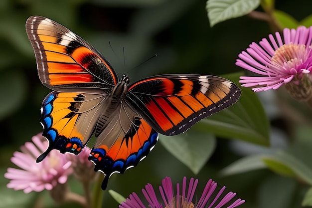 bunter Schmetterling