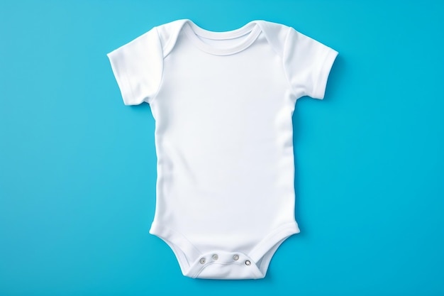 Buntes blaues Bodysuit-Modell für White Baby Boy Generative AI