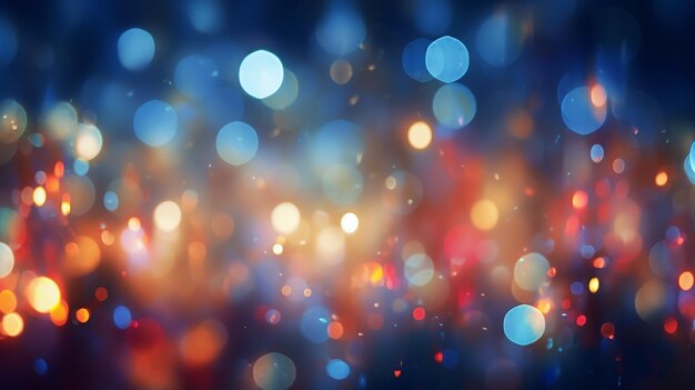 Buntes defocused bokeh beleuchtet im Unschärfenachthintergrund