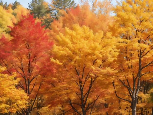 Buntes Herbstlaub