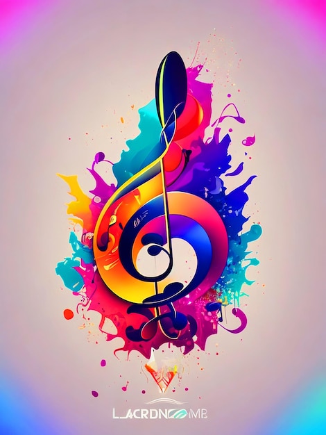 Buntes Musik-Logo-Design herunterladen