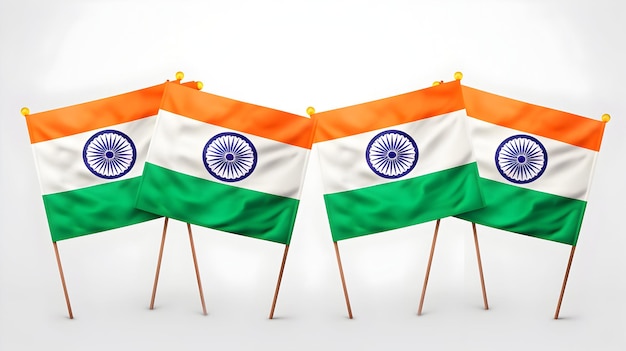 Bunting Indian Flags fundo Feliz Dia da República da Índia 26 de janeiro postagem de mídia social