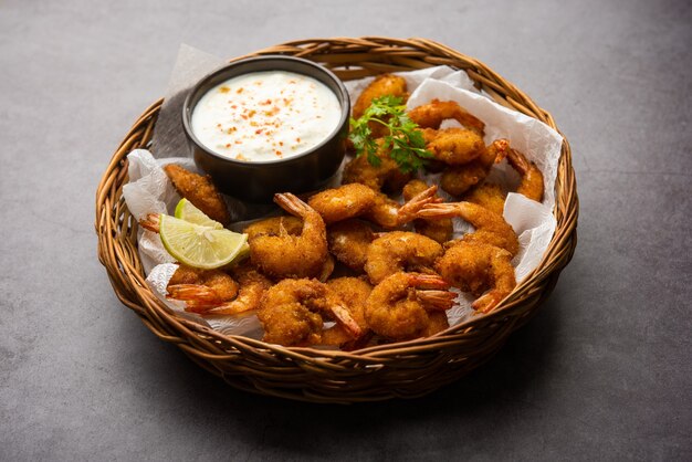 Buñuelos de camarones o bajji de gambas o jheenga pakodaÃƒÂƒÃ‚Â‚ÃƒÂ‚Ã‚Â o kolambi o zinga pakora, bocadillos de la India