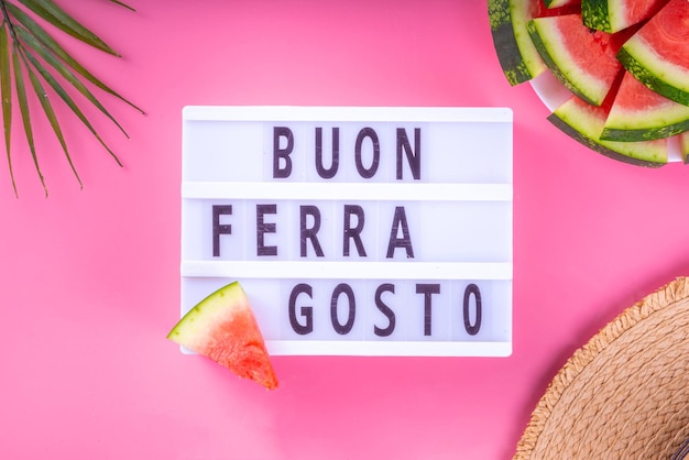 Foto buon ferragosto fundo de férias