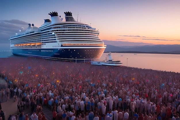 buque de crucero de pasajeros