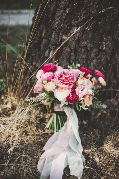 Buquê de casamento em estilo rústico