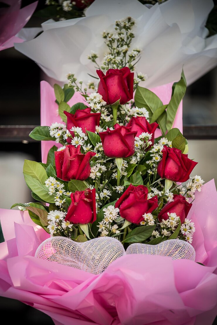 Foto buquê de flores rosas vermelhas