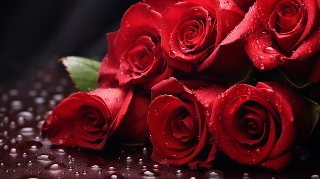 Buquê de rosas vermelhas para o dia dos namorados