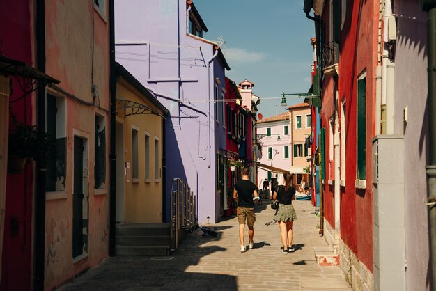 BURANO ITALIA nov 2021 Ilha de Burano com belas casas multicoloridas