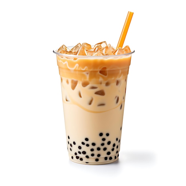 La burbuja de azúcar marrón Boba bebe té de leche perfecto para el catálogo de bebidas