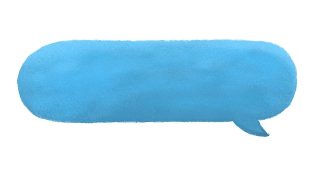 La burbuja de habla png diseño azul fondo transparente