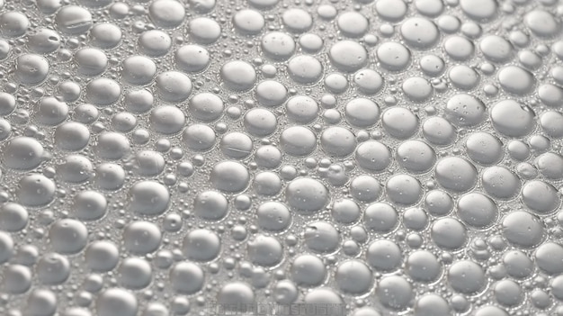 Burbujas de agua en una superficie de plástico